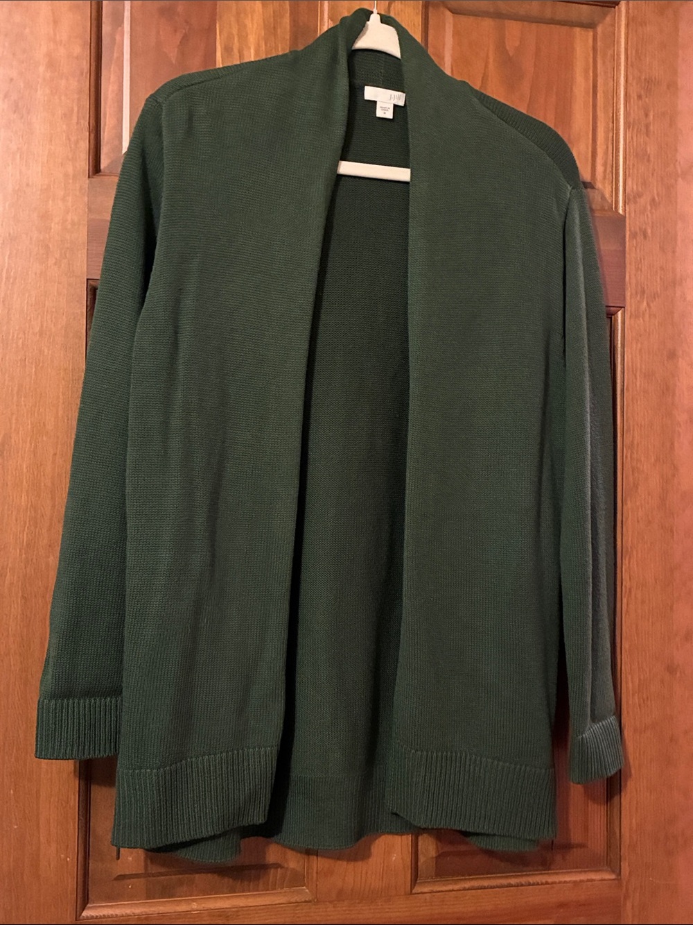 J. Jill Forest Green Open-Front Cardigan